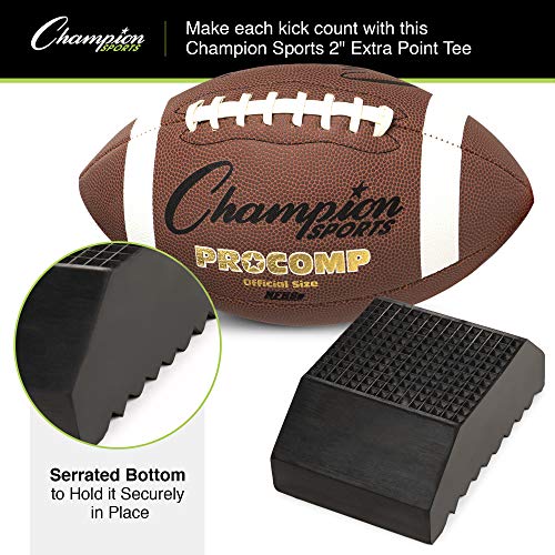 2-Inch Football Kicking Tee - Heavy-Duty Rubber Field Goal Trainer