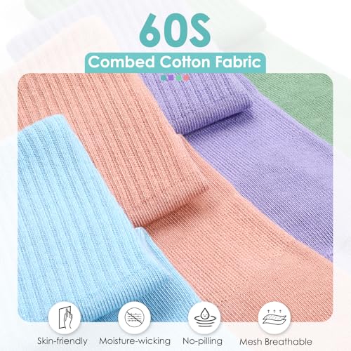 4 Pairs Pilates Socks with Grips for Women, Barre Yoga Grippy Socks,