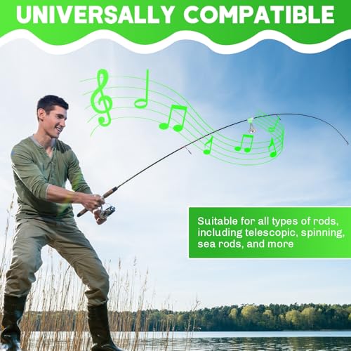 Fishing Bite Alarm Bells - 20 Pack with Dual Alerts
