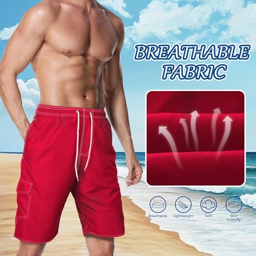 Men's Quick-Dry Swim Trunks with Mesh Lining