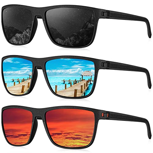 Polarized Sunglasses for Men - UV Protection, Lightweight, Classic Design