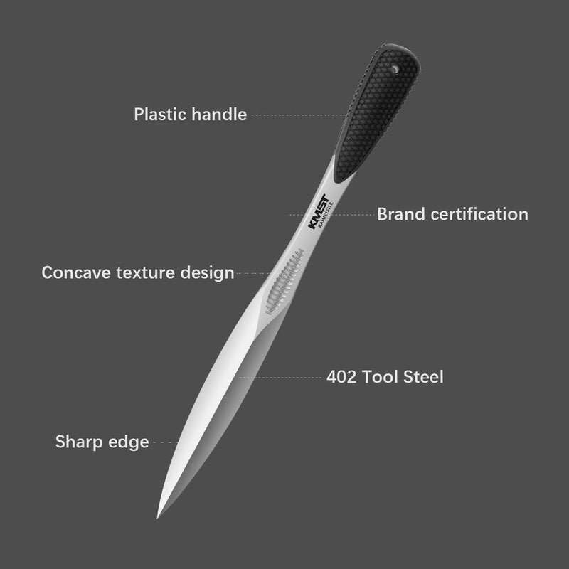 kaimeisite Bayonet Knife with Sheath: Fixed Blade Tactical Bayonet Knives for Survival Hunting Camping - 3.9" Japanese Aus-8 Steel Blade