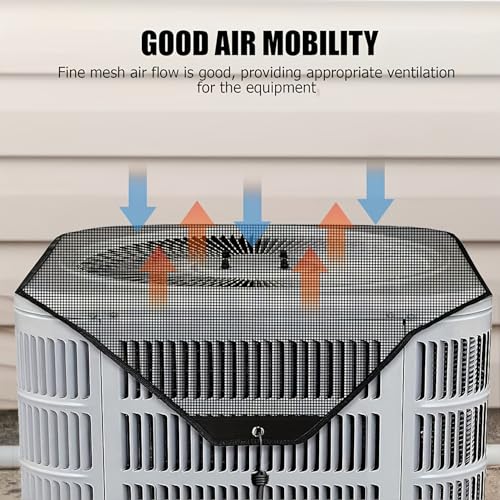 Air Conditioner Covers for Outside, AC Cover Outdoor Units 36'' x 36'', Breathable Mesh Cover Protector Outside Unit, for Vent & Heater Unit, Top Universal Defener for All Seasons