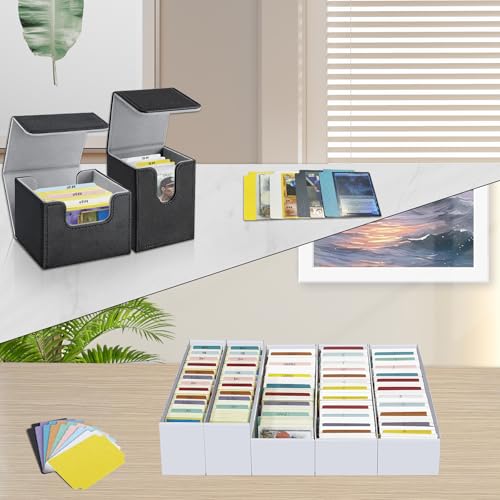 Trading Card Dividers - 100 Multicolor Organizers for Card Storage