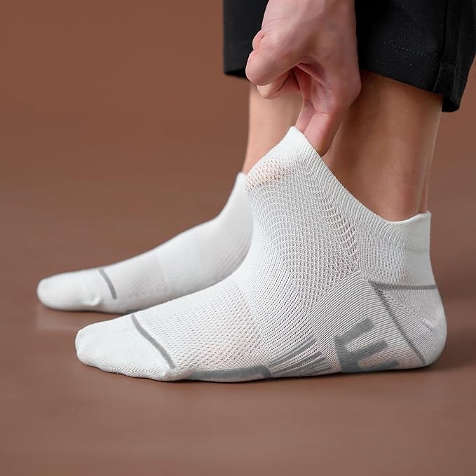 Men's Ankle Socks - 12 Pairs Casual Low Cut - Black