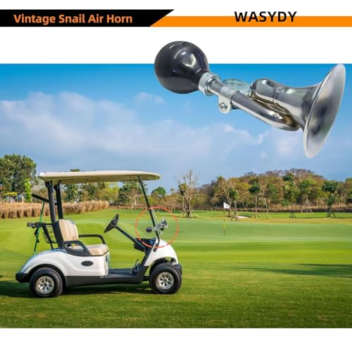 Manual Retro Clown Horn - Loud Metal Bugle for Golf Carts & More