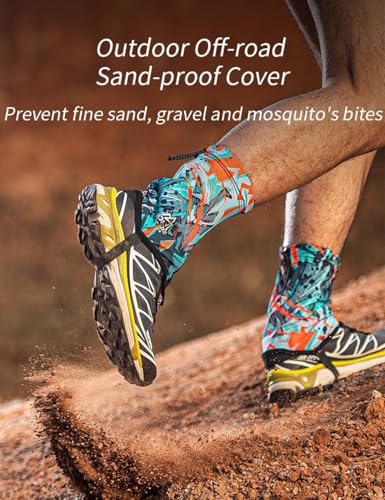 Trail Gaiters for Low Shoes - Blue, Large - Breathable & Durable