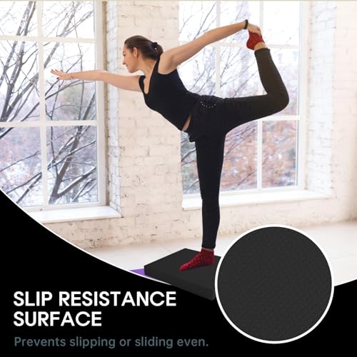 MBHKRRS Black 15.7 x 13 x 2 Inch Balance Pad for Stability & Therapy