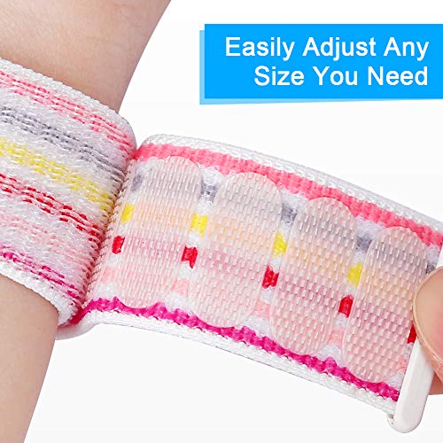 18mm Nylon Sport Quick Release Watch Band - Pink Pinstripes