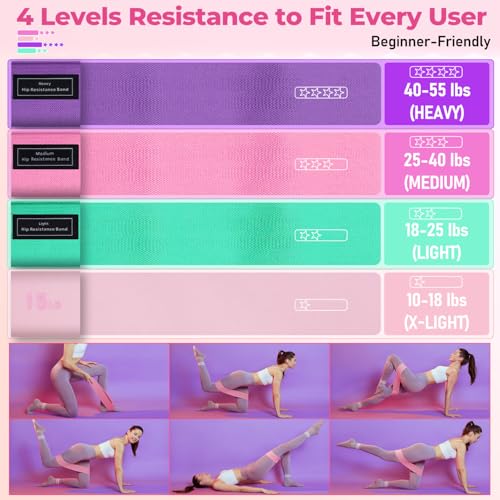 Home Pilates Kit - All-in-One Equipment Set with 14.5" Ring & Ball - Soft Pink