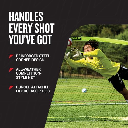 Franklin Sports Blackhawk 6.5' x 3.5' Portable Pop-Up Soccer Goal - Yellow, Indoor & Outdoor