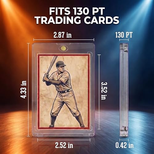 Magnetic Card Holder for 130 PT Trading Cards - 20 Pack