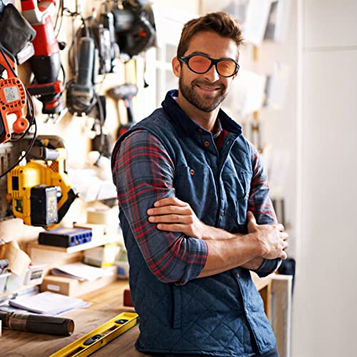 UV Safety Glasses for 90-490nm UV Light Protection, Anti-Fog & Impact-Resistant