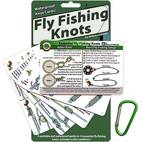 ReferenceReady Fly Fishing Knot Cards: Waterproof Pocket Guide to 14