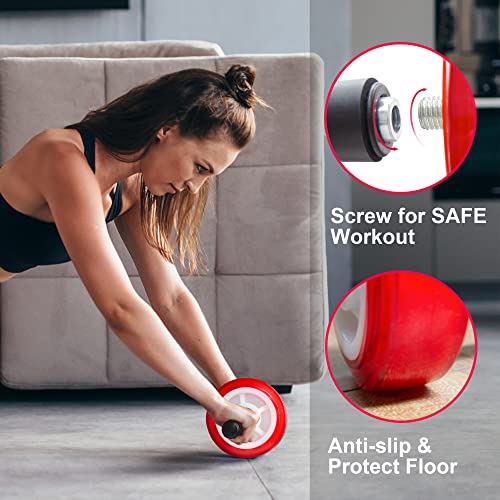 Ab Roller Wheel - 880 lbs Capacity, Portable Core Exercise Equipment