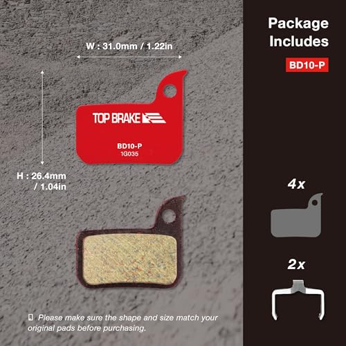 Disc Brake Pads for AVID SRAM Level/Force eTap HRD – 2 Pairs Red MTB