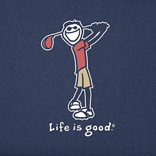 Life is Good Men's Crusher Tee Shirt, Short Sleeve Cotton Graphic