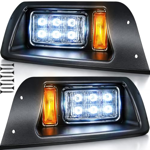 VYYOKMU 12V LED Headlights for EZGO TXT Golf Cart 1996-2013, DOT Street Legal Kit