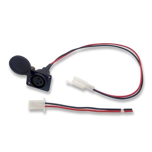 GLDYTIMES XLR Charging Port Socket for Razor MX500, MX650, Razor Crazy Cart SX500 McGrath Dirt Rocket, GT GT750, IZIP I1000, Mongoose M750, X-Treme X-600, Schwinn ST1000 3 Pin XLR Connector & Cable