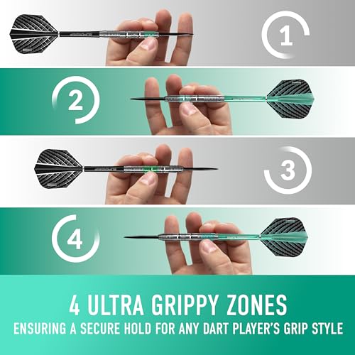 Harrows NX Elite 26g Tungsten Darts Set with Supergrip Shafts & Flights