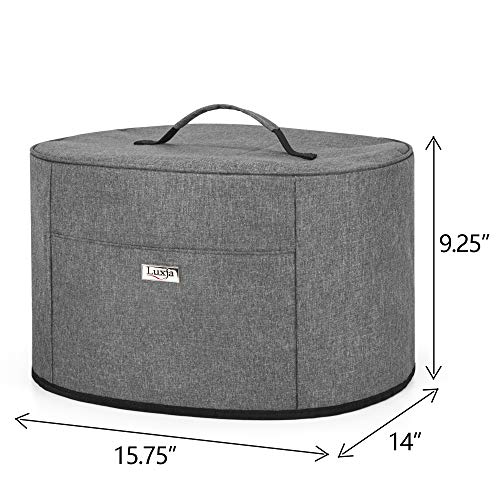 Luxja 6-8 Quart Oval Slow Cooker Dust Cover Gray Waterproof Nylon