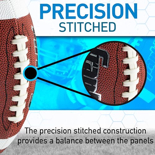 Official Size Youth Football with Extra Grip and Air Pump