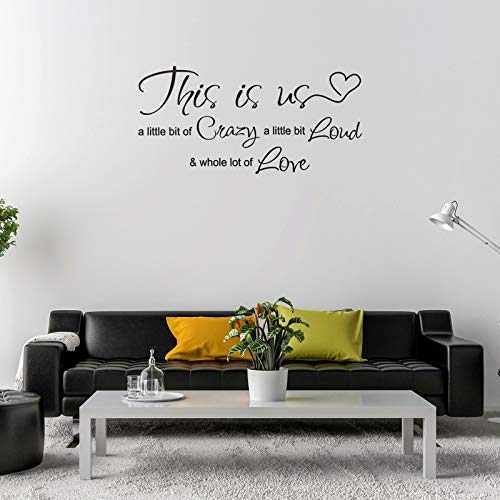 This is Us Love Quote Wall Decal - Inspirational Family Sticker