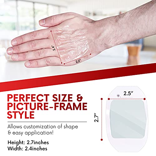 Transparent Film Dressing - 2.3" x 2.7" (20 Pack) Waterproof Adhesive