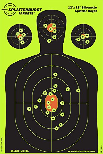 High Visibility Splatter Targets - 12x18 Inch Fluorescent Yellow
