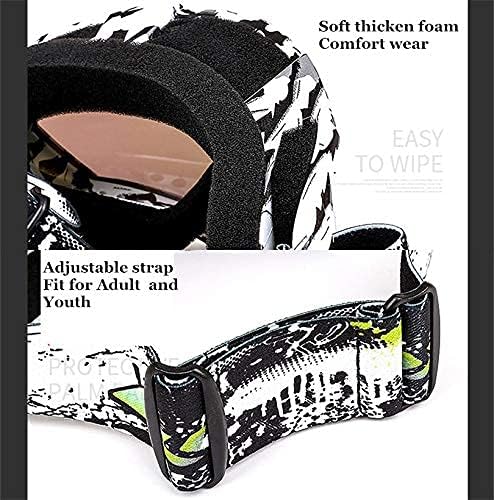 Zsling OTG Ski Snow Goggles Blue - UV Anti-Fog Protective Goggles for Men Women Youth