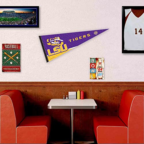 LSU Tigers Full Size Eye Logo Pennant - 12x30 Inches