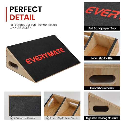 Calf Stretcher Slant Board - Non-Slip Squat Wedge Block - Slant Board-1