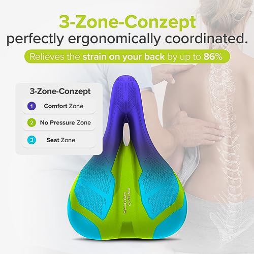 Comfortable Trekking Bicycle Saddle - Waterproof Ergonomic Seat