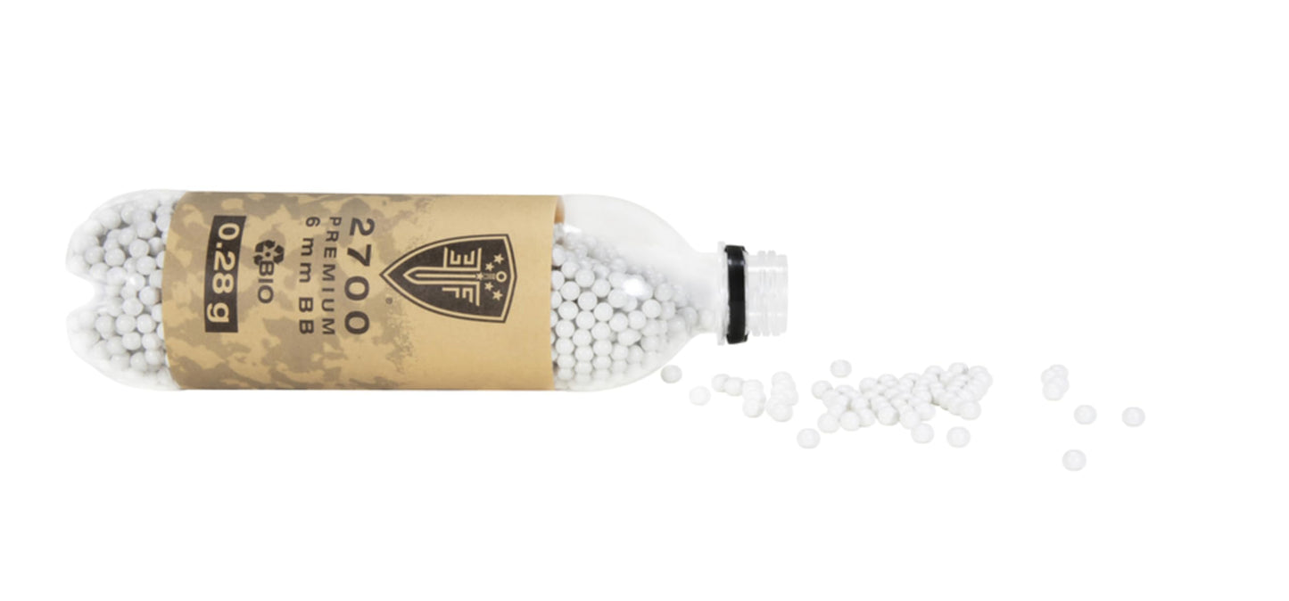 Elite Force Premium Biodegradable 6mm Airsoft BBS Ammo, .28 Gram, 2700 Count