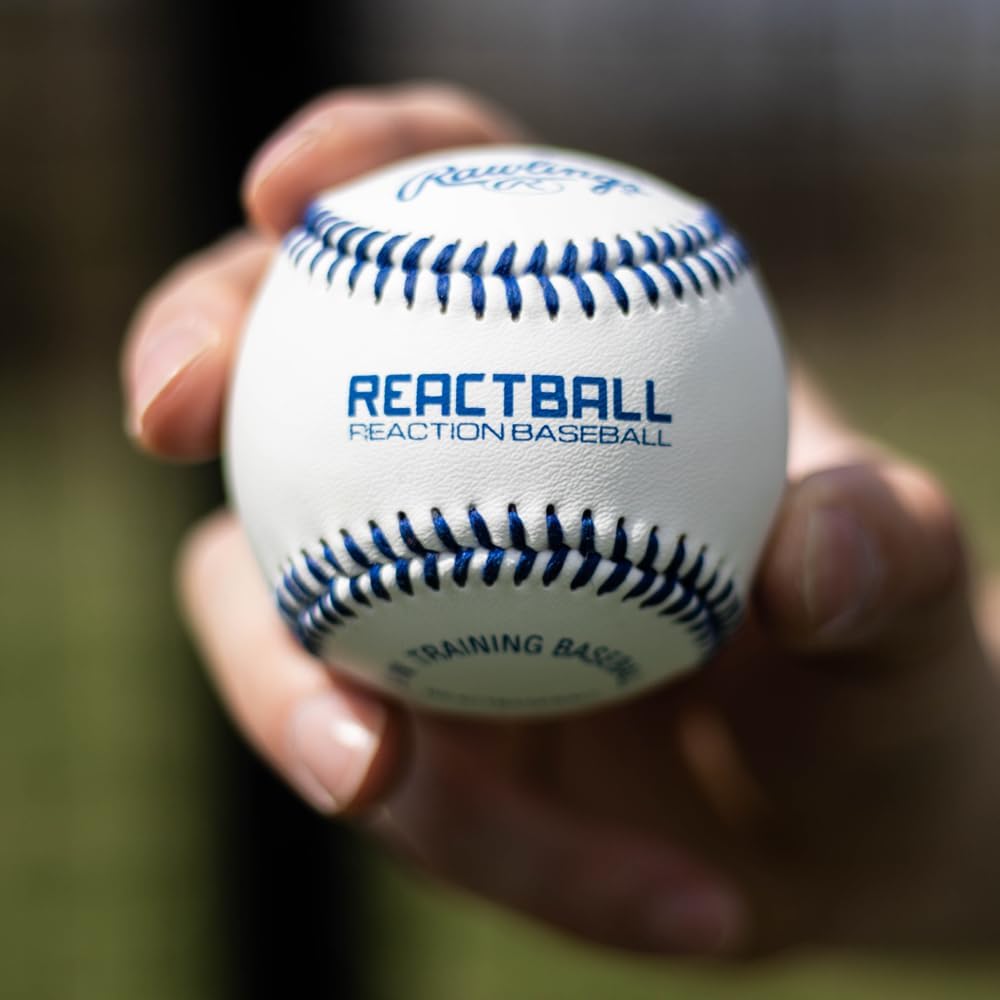 Rawlings Pro Style REACT Training Baseball - Enhance Skills with Superior Grip & Control