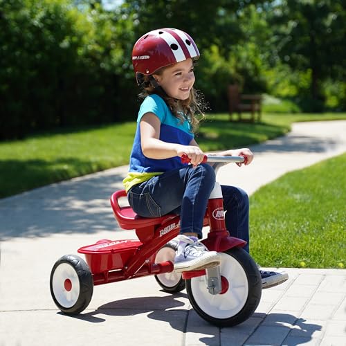 Toddler Tricycle Red Rider Trike - Ages 2.5-5, Quiet Ride Wheels
