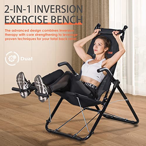 Core & Ab Lounge Workout Chair for Full Body Fitness - Black