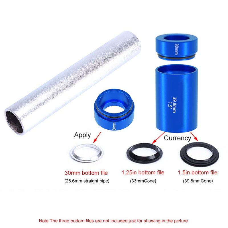 EKDJKK 3PCS Bike Fork Crown Race Setting Tool, Bike Headset Base Spacer Install Tool, Bike BB Tool, Bicycle Fork Nut Setting Installer, Bicycle Repairing Front Fork Setter Kit, 28.6mm