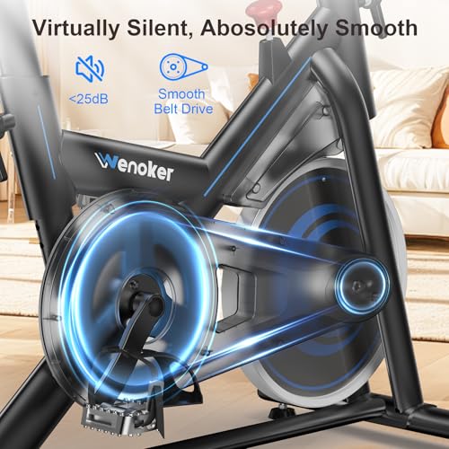 Adjustable Magnetic Resistance Exercise Bike - 350LB Capacity