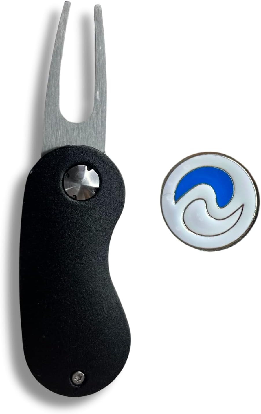 NuRich Golf Divot Repair Tool - All-Metal Design with Magnetic Ball Marker | Compact & Portable Golfer Accessory