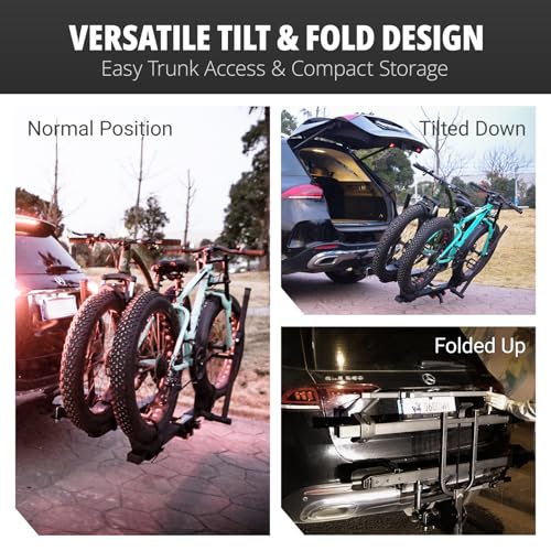 Heavy-Duty Electric Bike Rack with Extended Ramp - 170 lbs Capacity