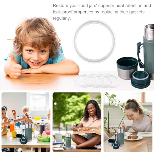 Silicone Gasket Replacement Set for 24oz Food Jars - 6pcs