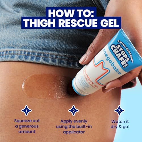 Thigh Rescue Gel - Anti-Chafe, Sweat-Resistant, 2.5 fl oz