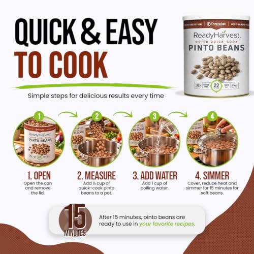 Ready Harvest Pinto Beans #10 Can, 53 oz – Quick-Cook, 22 Servings