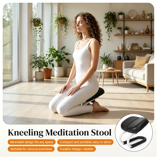 Adjustable Meditation Bench - Ergonomic Kneeling Stool for Yoga & Prayer