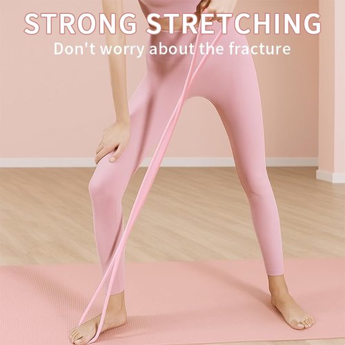 Figure 8 Resistance Band for Women & Men – 25LB Silicone Pull Rope for Shoulder, Back & Arm Workout – Non-Slip Handles, Home Gym & Yoga