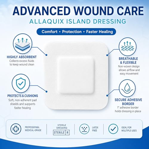 Sterile Non-Woven Gauze Island Dressing - 2 3/8" x 2 3/4" (Box of 50)