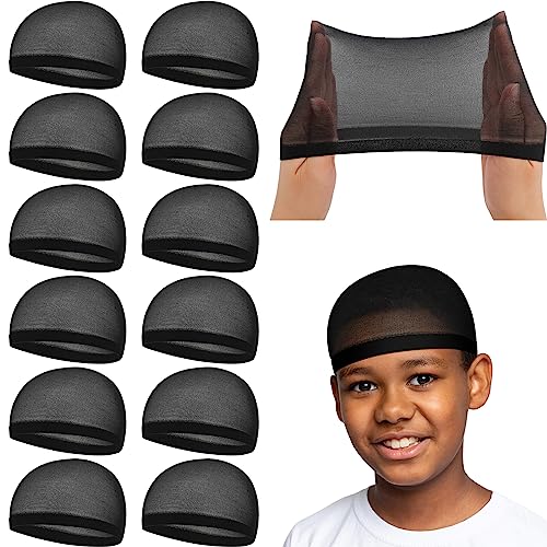 Kids Stocking Wave Cap - 12 Pcs for Ages 1-7, Soft Nylon