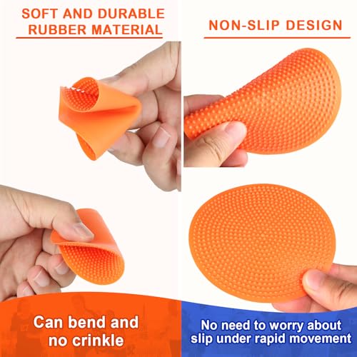 24 Pcs Non-Slip 4-Inch Poly Spot Markers for Gym & Sports