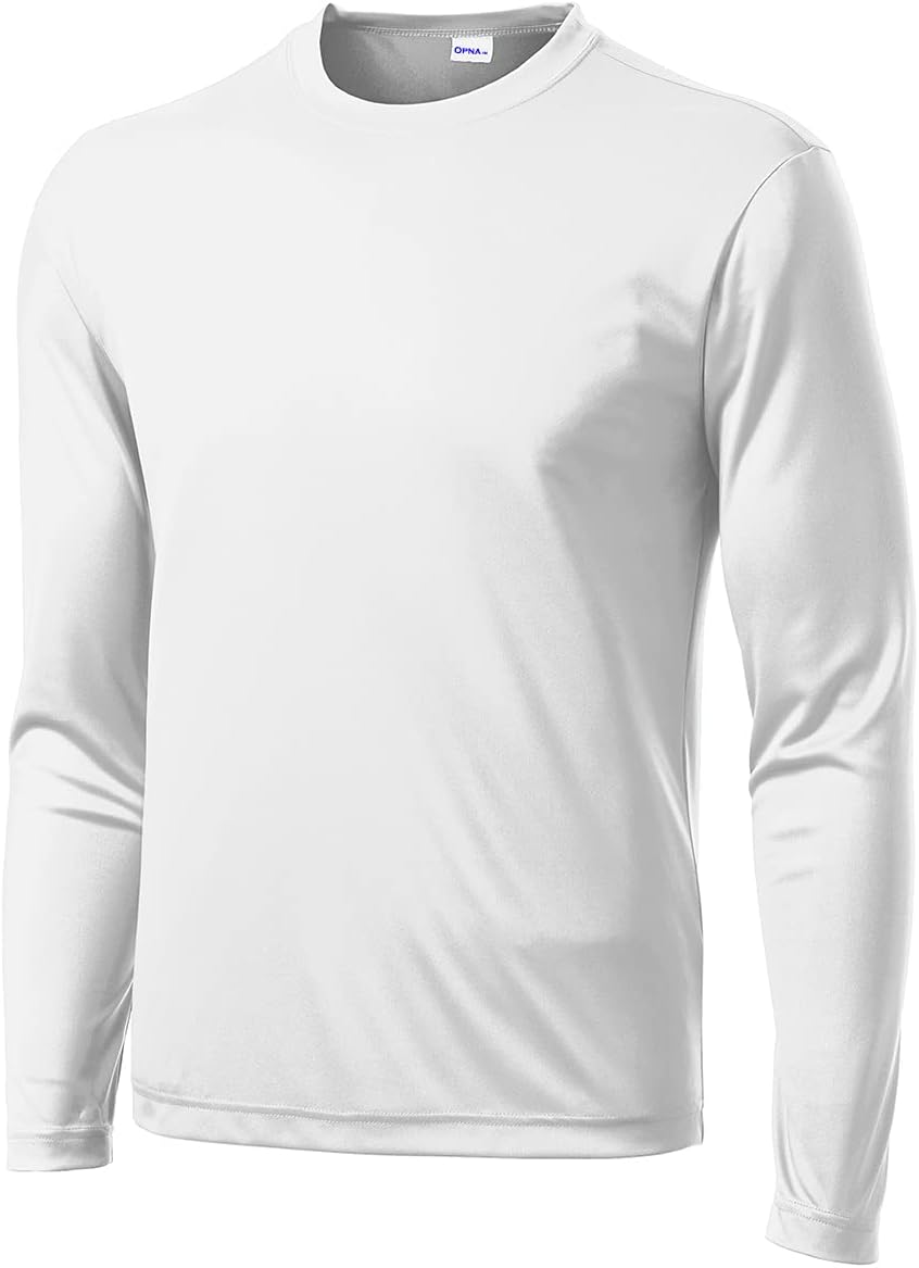 Skiennix Men's Long Sleeve Athletic Shirt - Moisture Wicking & UV Protection for Workouts | Dry Fit